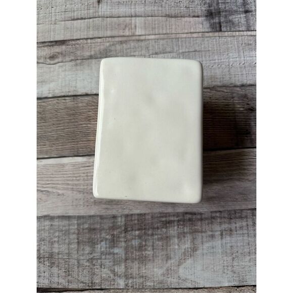 Rae Dunn Artisan Collection Ivory “FLAWLESS” Makeup Brush Holder By Magenta - Picture 3 of 4